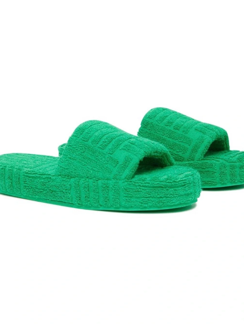 NEW BOTTEGA VENETA Resort Sponge Sandals - Grass Green - Picture 2 of 6